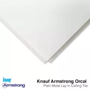 Knauf Armstrong Orcal Lay In Tegular Metal Ceiling Tiles - 600x600mm - Plain - BP9683M6G1 (24mm grid) - 740085 Knauf Armstrong Orcal Lay In Tegular Metal Ceiling Tiles - 600x600mm - Plain - BP9683M6G1 (24mm grid) - 740085