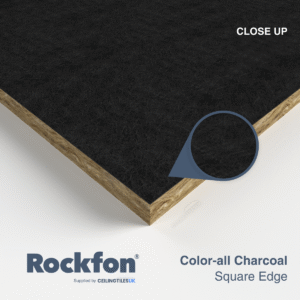 Rockfon Color-all Charcoal 600 x 600mm Square Edge Ceiling Tiles