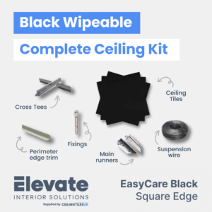 Suspended Ceiling Kit - Elevate Cosmic 600 x 600 Square Edge