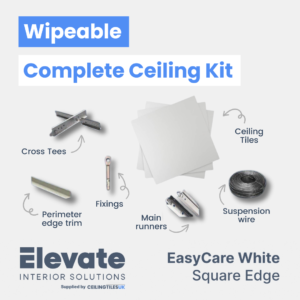 Suspended Ceiling Kit - Elevate Cosmic 600 x 600 Square Edge