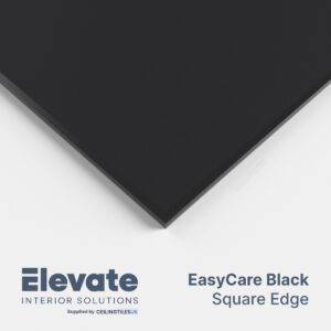 Elevate EasyCare Black (Wipeable) 600x600mm Square Edge Ceiling Tiles